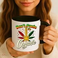 Dont Panic Its Organic Weed Marijuana Coffee Mug thumb 3
