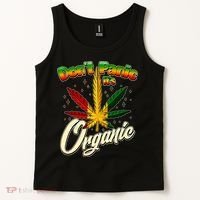Dont Panic Its Organic Weed Marijuana Tank Top thumb 2