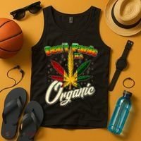 Dont Panic Its Organic Weed Marijuana Tank Top thumb 4