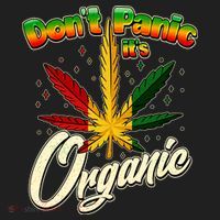 Dont Panic Its Organic Weed Marijuana Golf Towel thumb 3