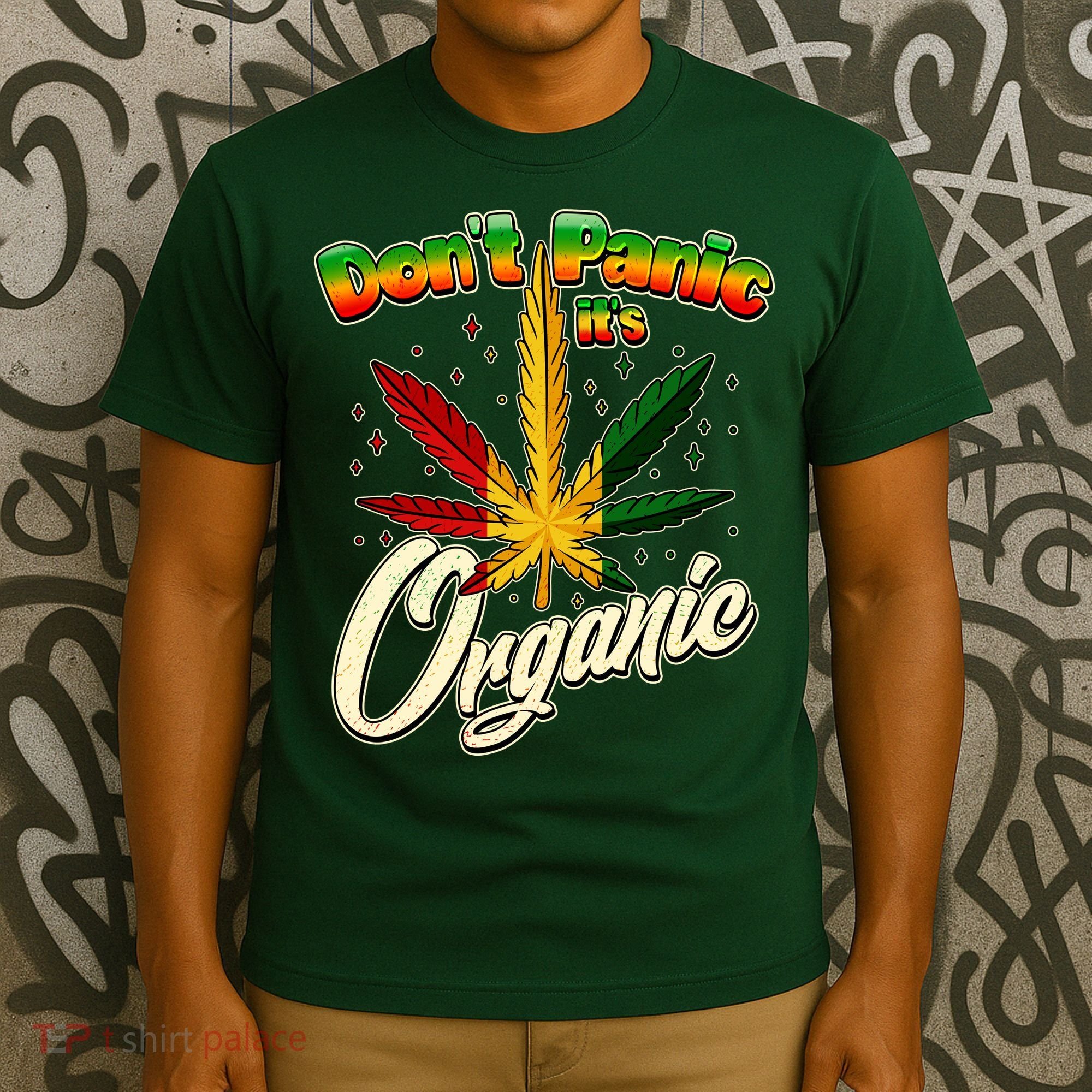 Dont Panic Its Organic Weed Marijuana T-Shirt