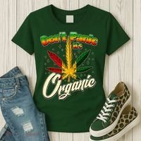 Dont Panic Its Organic Weed Marijuana Women's T-Shirt thumb 3