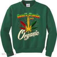 Dont Panic Its Organic Weed Marijuana Kids Sweatshirt thumb 0