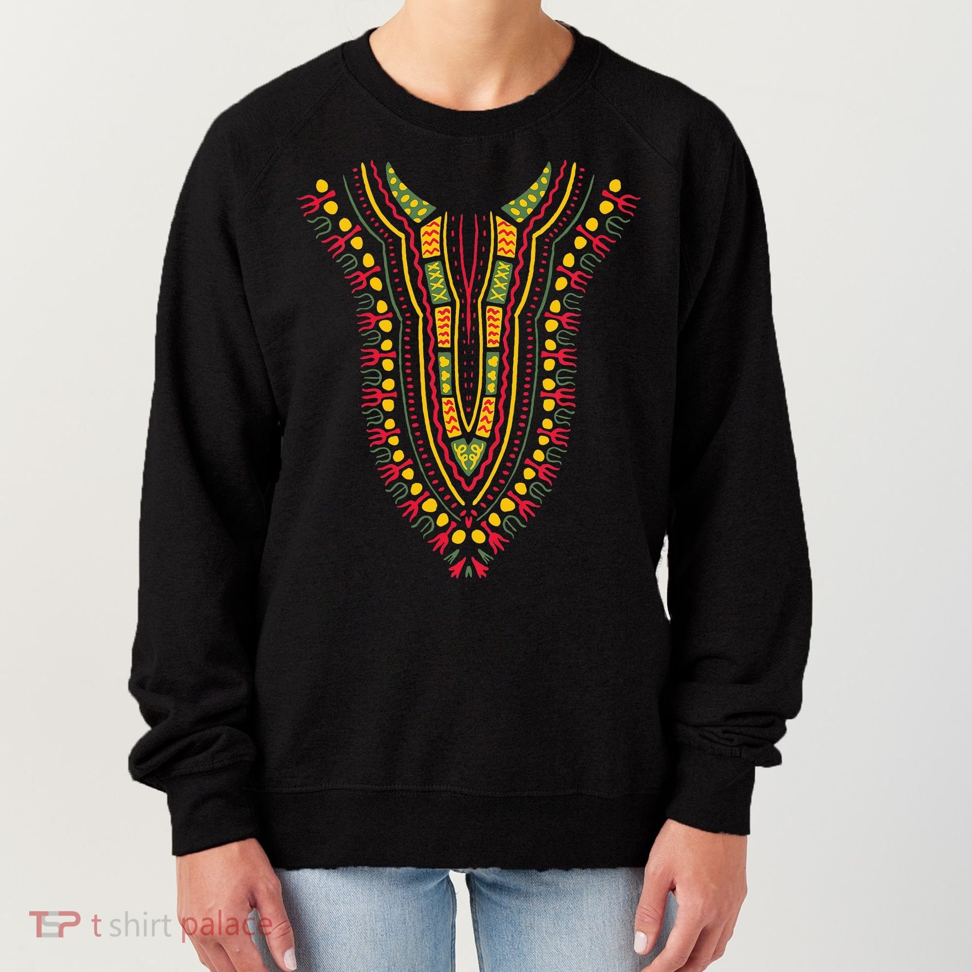 Dashiki Print Kente Ethnic African Pride Women's Sweatshirt