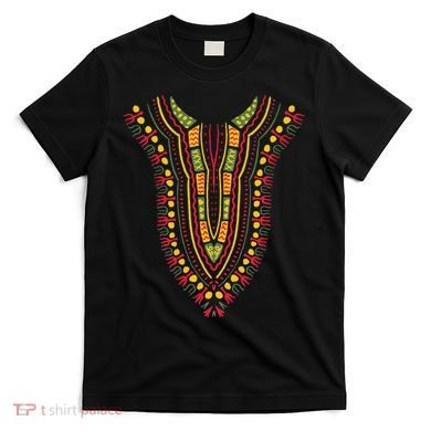 Dashiki Print Kente Ethnic African Pride T-Shirt