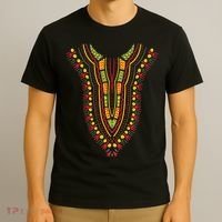 Dashiki Print Kente Ethnic African Pride T-Shirt thumb 3