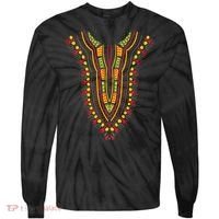 Dashiki Print Kente Ethnic African Pride Tie-Dye Long Sleeve Shirt thumb 0
