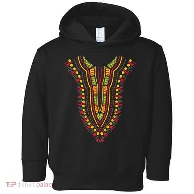 Dashiki Print Kente Ethnic African Pride Toddler Hoodie