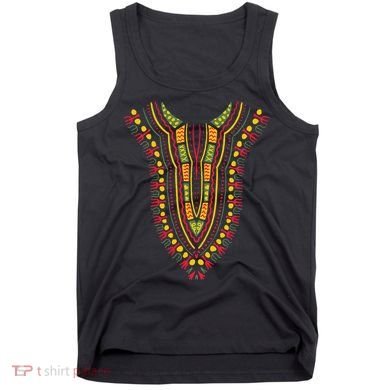 Dashiki Print Kente Ethnic African Pride Tank Top