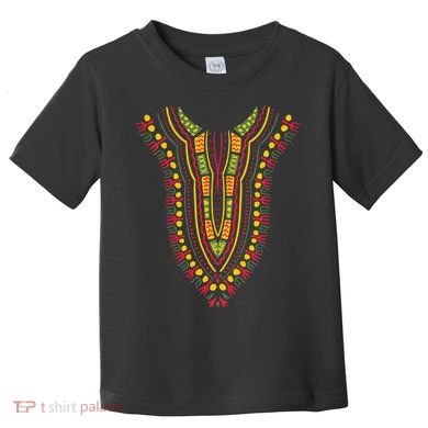 Dashiki Print Kente Ethnic African Pride Toddler T-Shirt