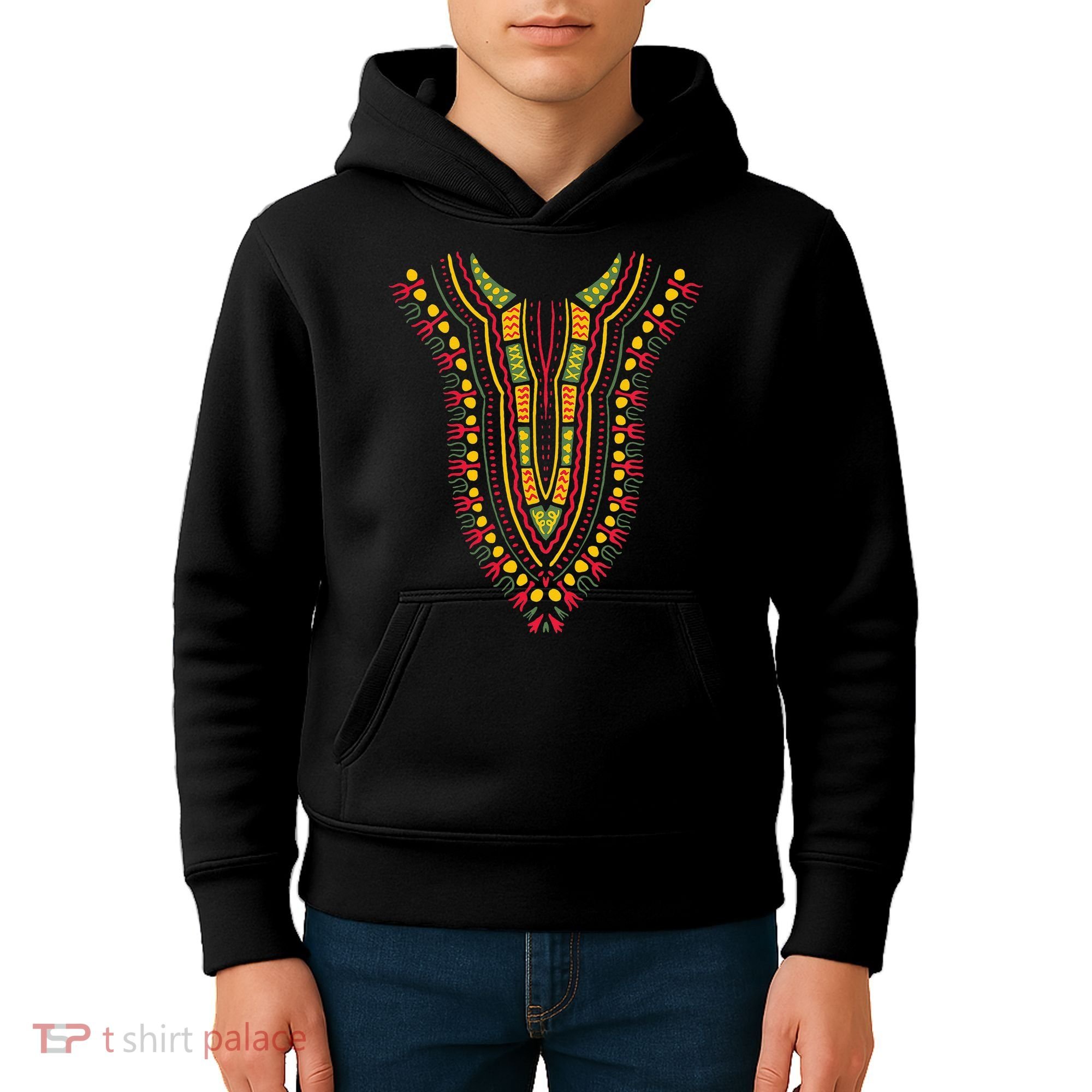 Dashiki Print Kente Ethnic African Pride Kids Hoodie