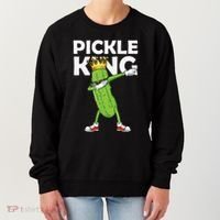 Dabbing Pickle King Cucumber Dab Funny Veggie Vegetarian Women's Sweatshirt thumb 0