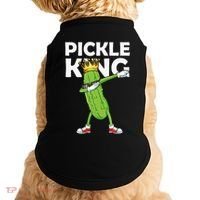 Dabbing Pickle King Cucumber Dab Funny Veggie Vegetarian Doggie Tank thumb 0