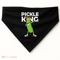 Dabbing Pickle King Cucumber Dab Funny Veggie Vegetarian USA-Made Doggie Bandana thumb 0