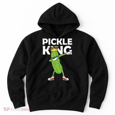 Dabbing Pickle King Cucumber Dab Funny Veggie Vegetarian Hoodie
