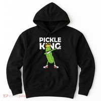 Dabbing Pickle King Cucumber Dab Funny Veggie Vegetarian Hoodie thumb 0