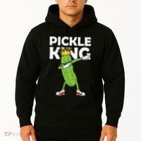 Dabbing Pickle King Cucumber Dab Funny Veggie Vegetarian Hoodie thumb 2