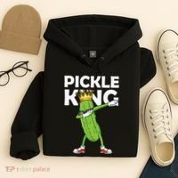 Dabbing Pickle King Cucumber Dab Funny Veggie Vegetarian Hoodie thumb 4