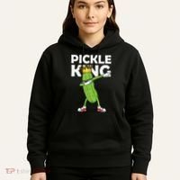 Dabbing Pickle King Cucumber Dab Funny Veggie Vegetarian Hoodie thumb 5