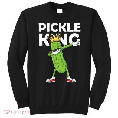Dabbing Pickle King Cucumber Dab Funny Veggie Vegetarian Sweatshirt