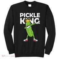 Dabbing Pickle King Cucumber Dab Funny Veggie Vegetarian Sweatshirt thumb 0