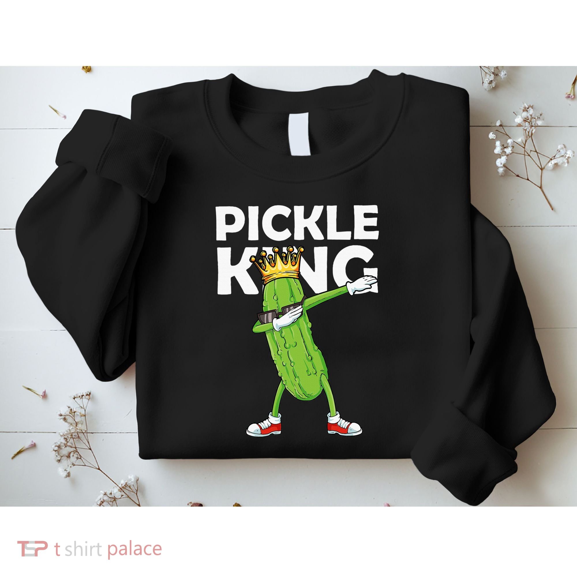 Dabbing Pickle King Cucumber Dab Funny Veggie Vegetarian Sweatshirt