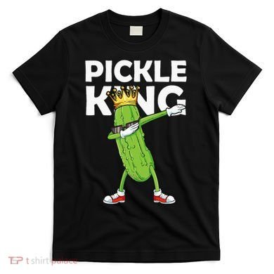 Dabbing Pickle King Cucumber Dab Funny Veggie Vegetarian T-Shirt