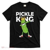 Dabbing Pickle King Cucumber Dab Funny Veggie Vegetarian T-Shirt thumb 0