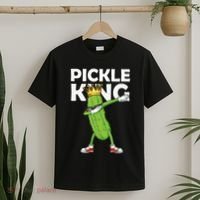 Dabbing Pickle King Cucumber Dab Funny Veggie Vegetarian T-Shirt thumb 2