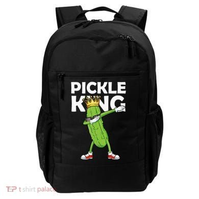 Dabbing Pickle King Cucumber Dab Funny Veggie Vegetarian Backpack
