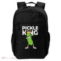 Dabbing Pickle King Cucumber Dab Funny Veggie Vegetarian Backpack thumb 0