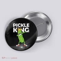 Dabbing Pickle King Cucumber Dab Funny Veggie Vegetarian Button thumb 0