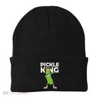 Dabbing Pickle King Cucumber Dab Funny Veggie Vegetarian Beanie thumb 0