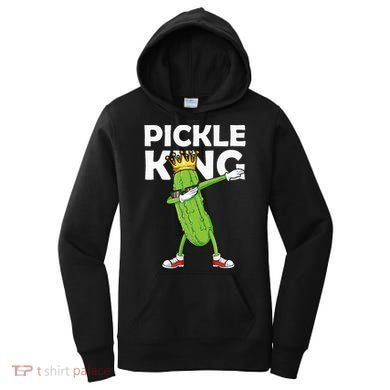 Dabbing Pickle King Cucumber Dab Funny Veggie Vegetarian Women's Hoodie