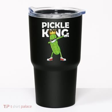 Dabbing Pickle King Cucumber Dab Funny Veggie Vegetarian Tumbler