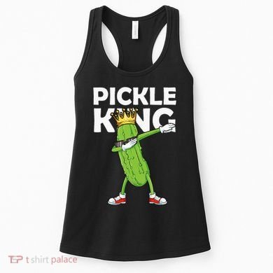Dabbing Pickle King Cucumber Dab Funny Veggie Vegetarian Women's Tank Top