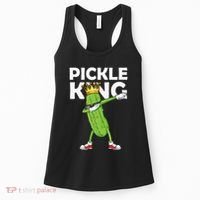 Dabbing Pickle King Cucumber Dab Funny Veggie Vegetarian Women's Tank Top thumb 0