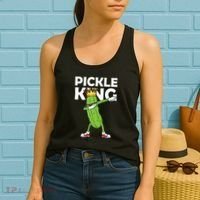 Dabbing Pickle King Cucumber Dab Funny Veggie Vegetarian Women's Tank Top thumb 2