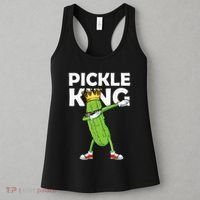 Dabbing Pickle King Cucumber Dab Funny Veggie Vegetarian Women's Tank Top thumb 3