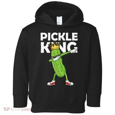 Dabbing Pickle King Cucumber Dab Funny Veggie Vegetarian Toddler Hoodie