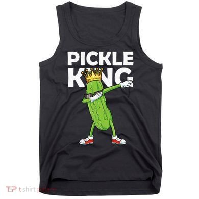 Dabbing Pickle King Cucumber Dab Funny Veggie Vegetarian Tank Top