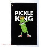 Dabbing Pickle King Cucumber Dab Funny Veggie Vegetarian Golf Towel thumb 0