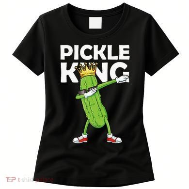 Dabbing Pickle King Cucumber Dab Funny Veggie Vegetarian Women's T-Shirt