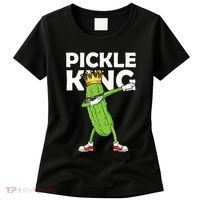 Dabbing Pickle King Cucumber Dab Funny Veggie Vegetarian Women's T-Shirt thumb 0