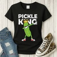 Dabbing Pickle King Cucumber Dab Funny Veggie Vegetarian Women's T-Shirt thumb 3