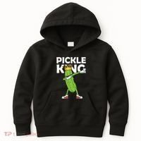 Dabbing Pickle King Cucumber Dab Funny Veggie Vegetarian Kids Hoodie thumb 0