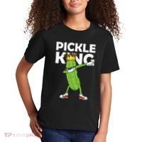 Dabbing Pickle King Cucumber Dab Funny Veggie Vegetarian Kids T-Shirt thumb 2