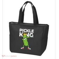 Dabbing Pickle King Cucumber Dab Funny Veggie Vegetarian Tote Bag thumb 3