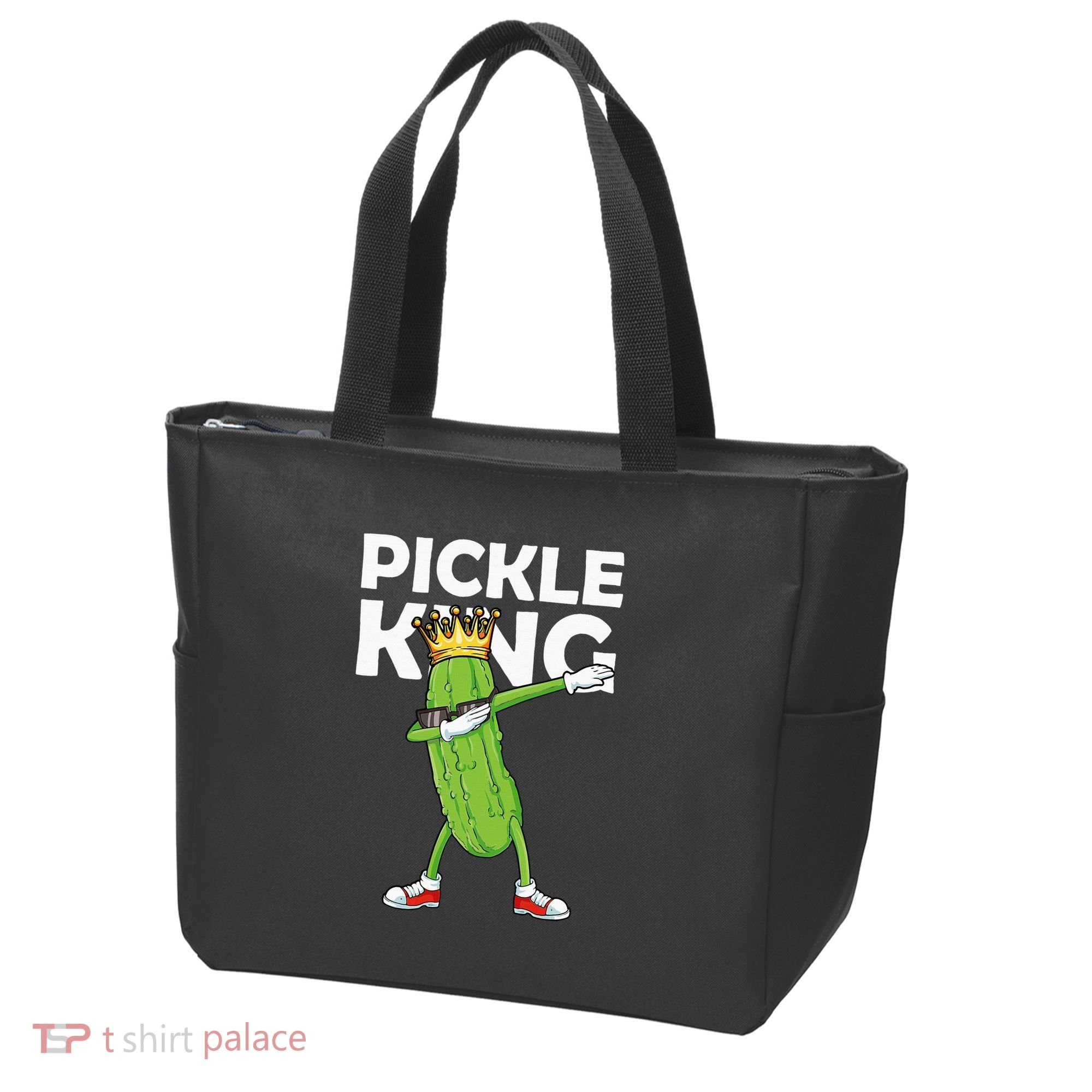 Dabbing Pickle King Cucumber Dab Funny Veggie Vegetarian Tote Bag