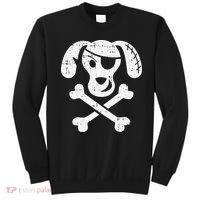Dog Pirate Lazy Halloween Costume Puppy Skull Crossbones Sweatshirt thumb 0